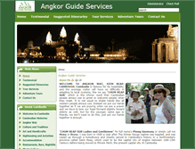 Tablet Screenshot of angkorguideservices.com